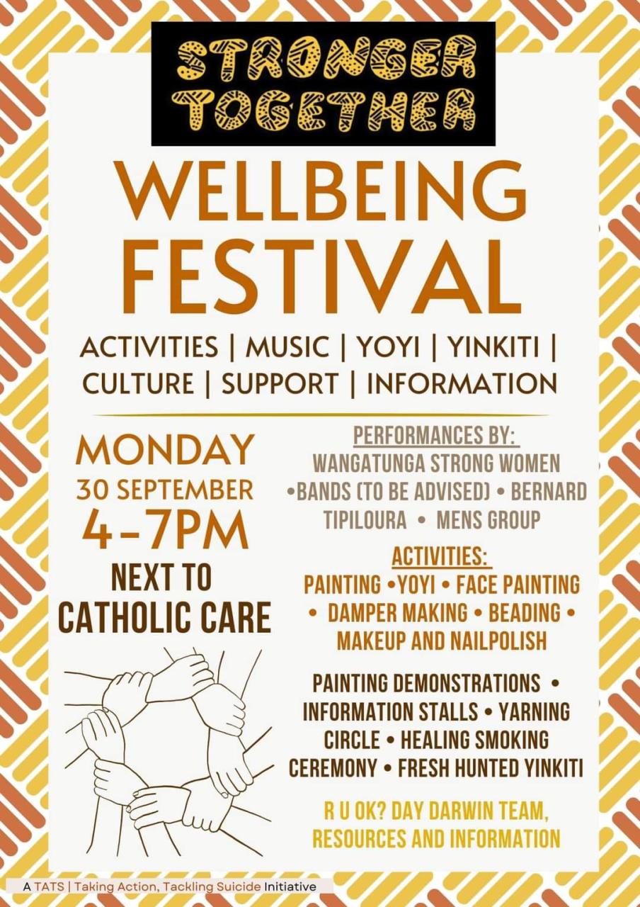 TATS Wellbeing Festival - Monday 30th September