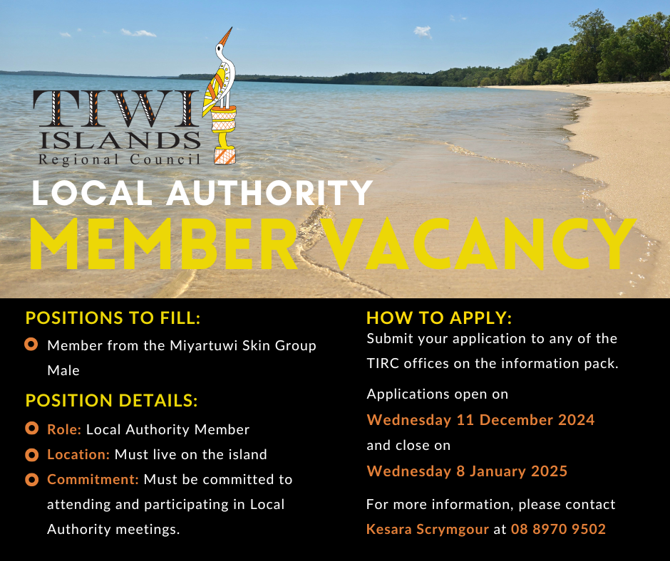 Vacancy Announcement: Local Authority Member