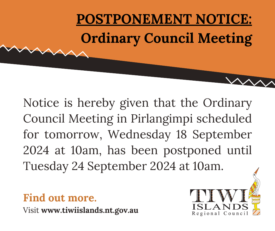 Postponement Notice - Pirlangimpi OCM