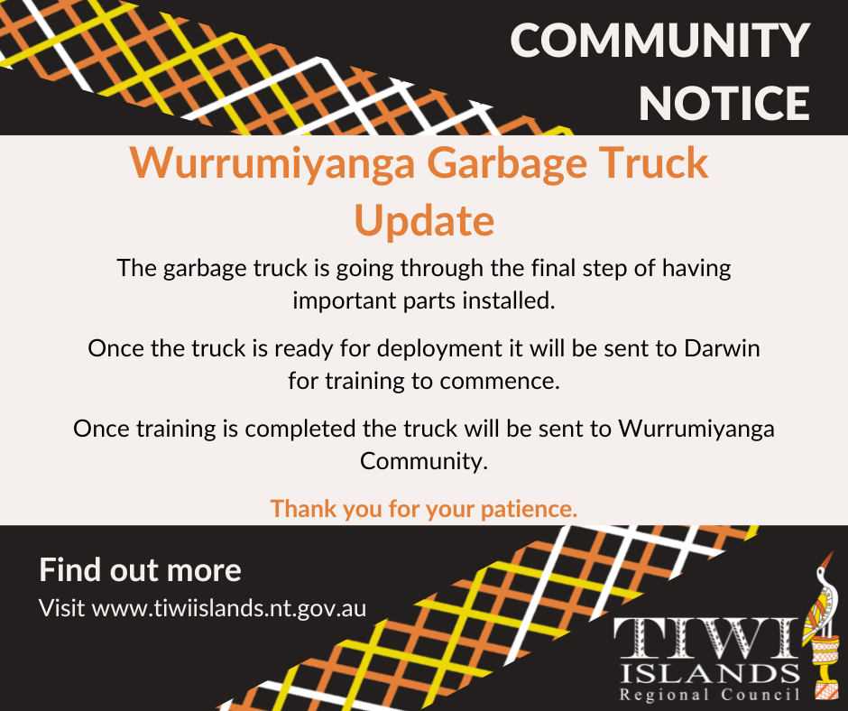 Wurrumiyanga Garbage Truck Update